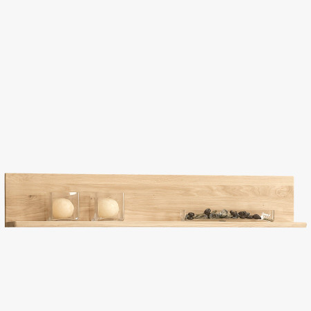 Tölgyfa polc 128 cm, Nice 32 bianco tölgy  - 0