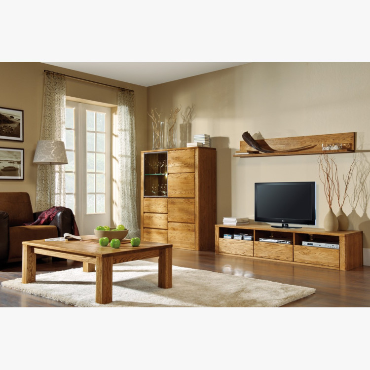 Luxus dohányzóasztal tölgyfából, Nice 67 bianco tölgy  - 3