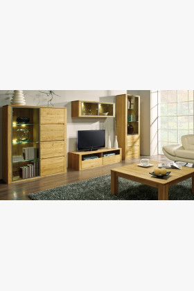 Egyajtós vitrin, Nice 10 tölgy bianco  - 0 2