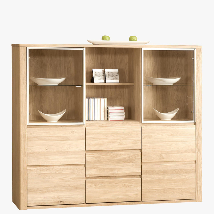 Luxus tölgyfa szekreter, Nice 47 bianco tölgy  - 0