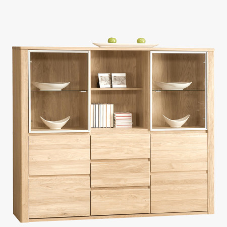 Luxus tölgyfa szekreter, Nice 47 bianco tölgy  - 0