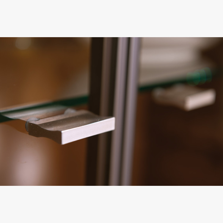 Tölgyfa vitrin üveggel, Nice 45 bianco tölgy  - 7