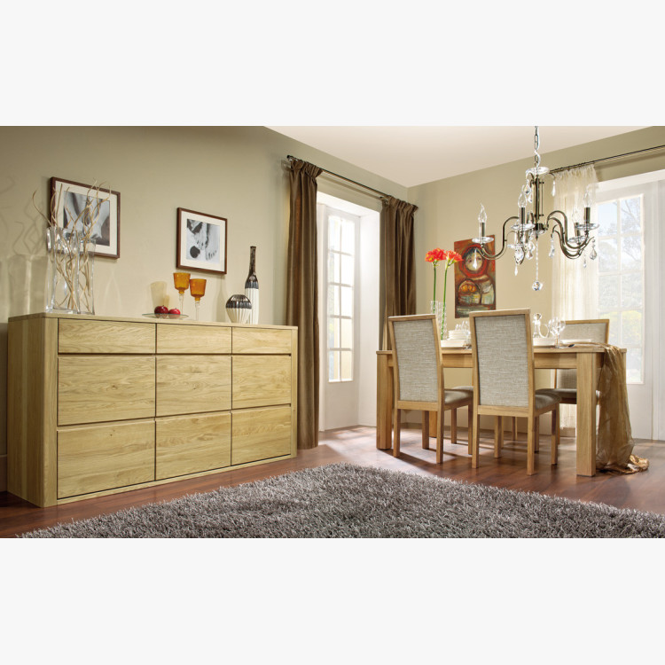 Modern vitrin a nappaliba, Nice 46 dió tölgy  - 6