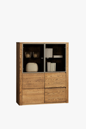 Tölgyfa vitrin üveggel, Nice 05 dió tölgy  - 0