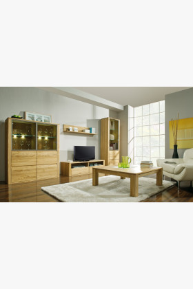 Tölgyfa vitrin üveggel, Nice 05 dió tölgy  - 0 2