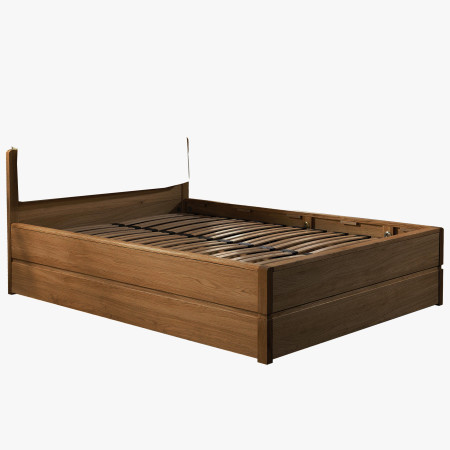 Helsinki ágykeret 200, égetett tölgy színben  - 0