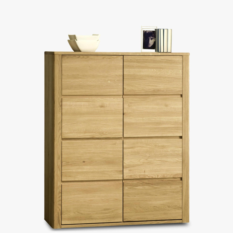 Modern tölgy vitrin, Nice 04 természetes tölgy  - 0