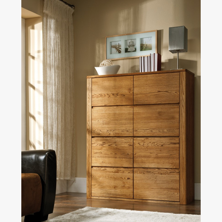 Modern tölgy vitrin, Nice 04 természetes tölgy  - 2