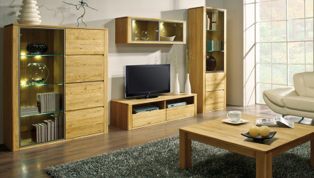 Modern tölgy vitrin, Nice 04 természetes tölgy  - 5