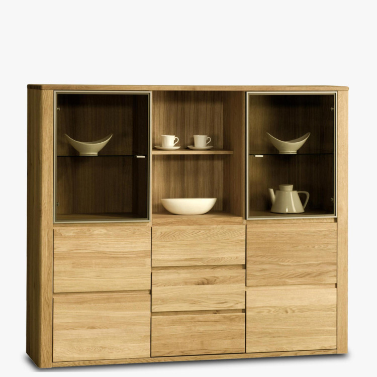 Tölgyfa luxus szekreter, Nice 47 természetes tölgy  - 0