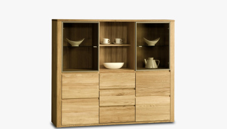 Tölgyfa luxus szekreter, Nice 47 természetes tölgy  - 1