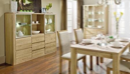 Tölgyfa luxus szekreter, Nice 47 természetes tölgy  - 3