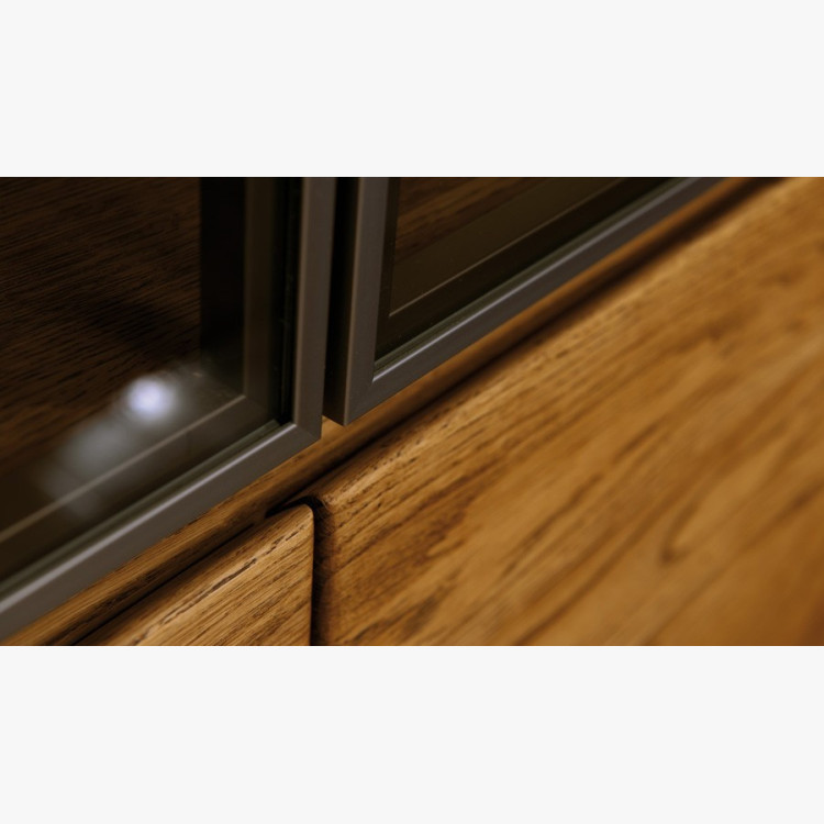 Tölgyfa luxus szekreter, Nice 47 természetes tölgy  - 4