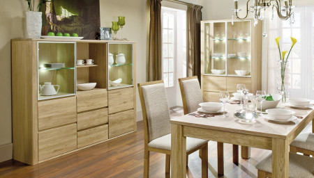 Tölgyfa luxus szekreter, Nice 47 természetes tölgy  - 6