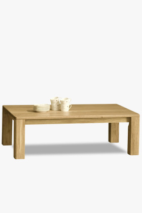 Luxus tömör tölgyfa téglalap alakú dohányzóasztal, modern dizájn