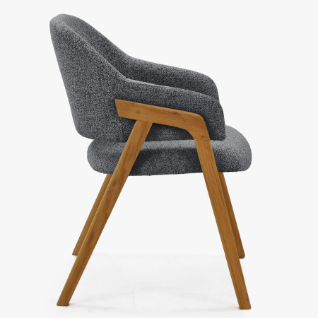 Tömörfa szék sötét színben  - 5