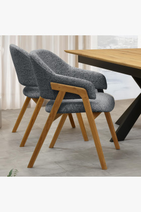 Tömörfa szék sötét színben  - 1 2