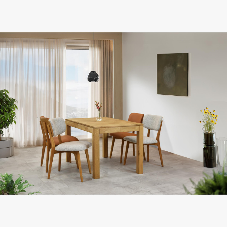 Dubfa bőr szék - fekete  - 1