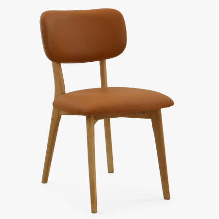 Tölgyfa bőr szék - Sabia színű  - 0