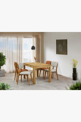 Tölgyfa bőr szék - Sabia színű  - 0 2