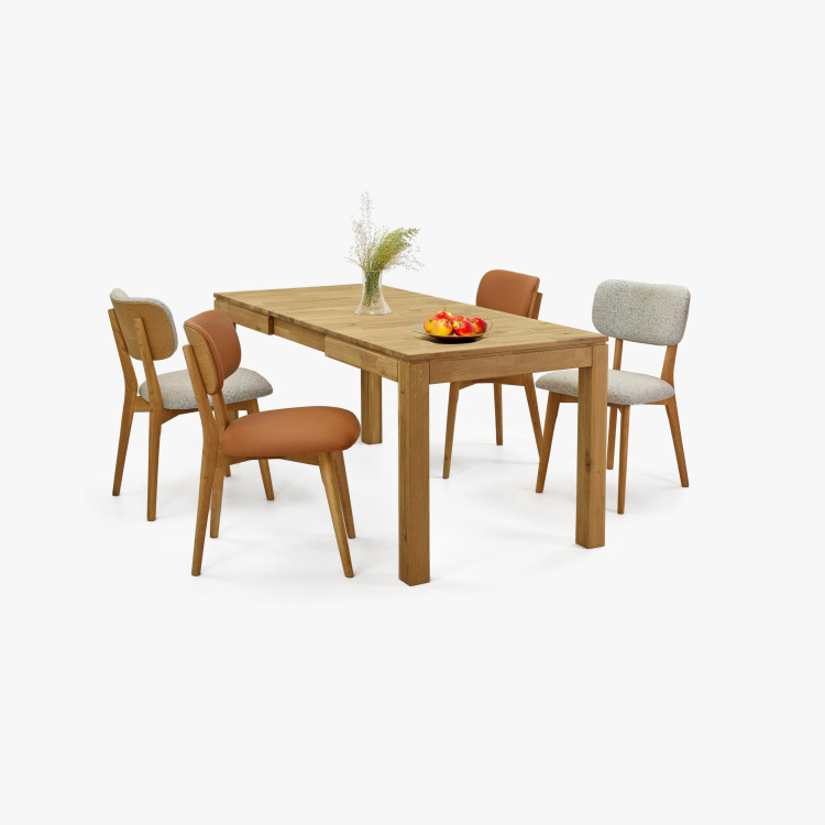 Tölgyfa bőr szék - Sabia színű  - 2