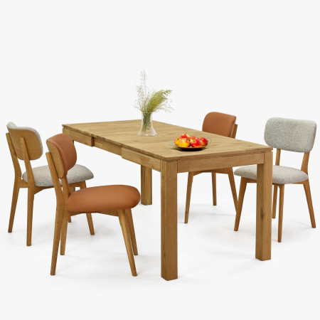 Tölgyfa bőr szék - Sabia színű  - 3