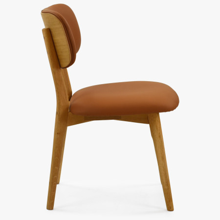 Tölgyfa bőr szék - Sabia színű  - 7