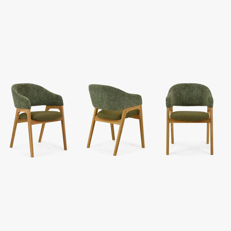 Fotel karfával zöld tölgy  - 1