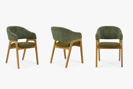 Fotel karfával zöld tölgy  - 1