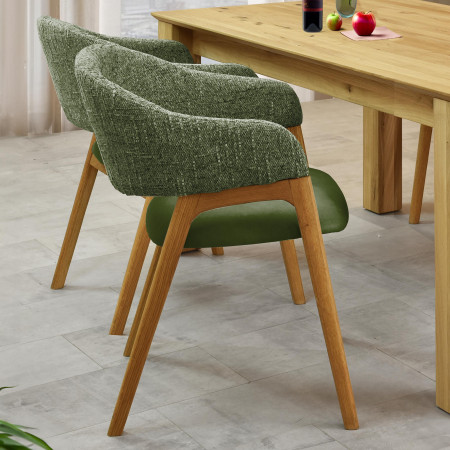 Fotel karfával zöld tölgy  - 7