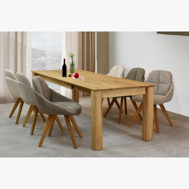 Fa kihúzható asztal 180 x 90 cm, + 100 cm  - 3