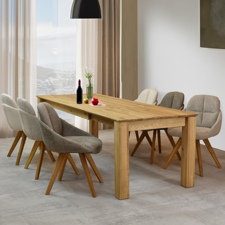 Fa kihúzható asztal 180 x 90 cm, + 100 cm  - 5