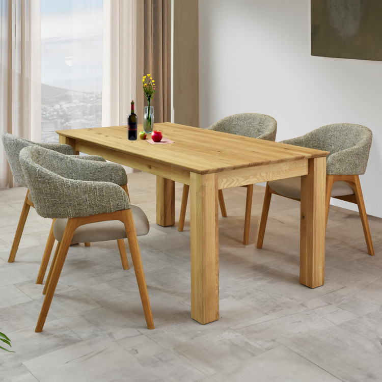 Fa kihúzható asztal 180 x 90 cm, + 100 cm  - 9