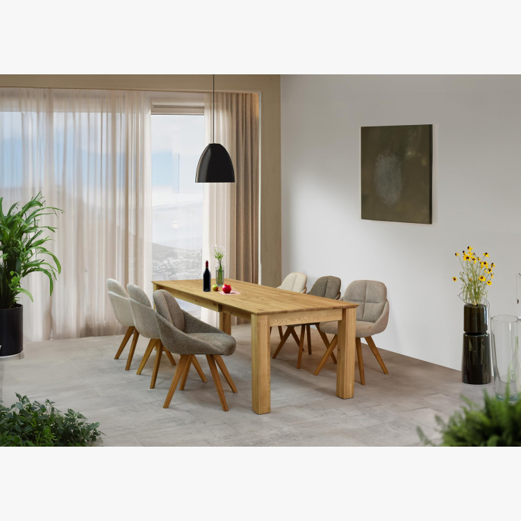 Fa kihúzható asztal 180 x 90 cm, + 100 cm  - 13