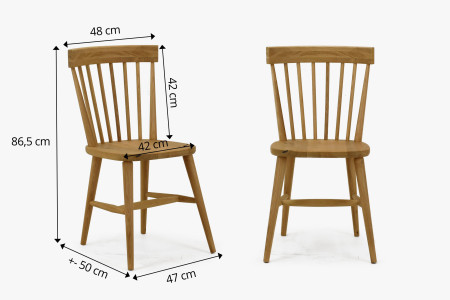 Tölgyfa retro szék  - 2