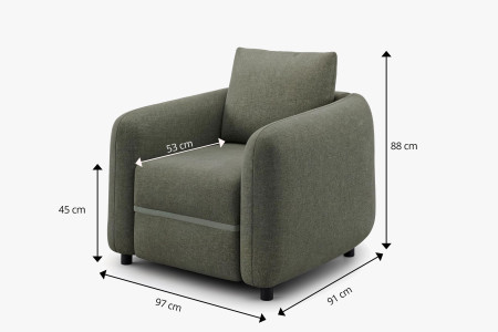 Stílusos fotel a nappaliba  - 5