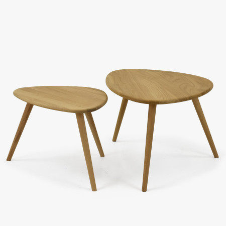 Szett tömör tölgy dohányzóasztal, Vigo  - 1