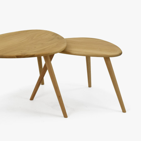 Szett tömör tölgy dohányzóasztal, Vigo  - 3