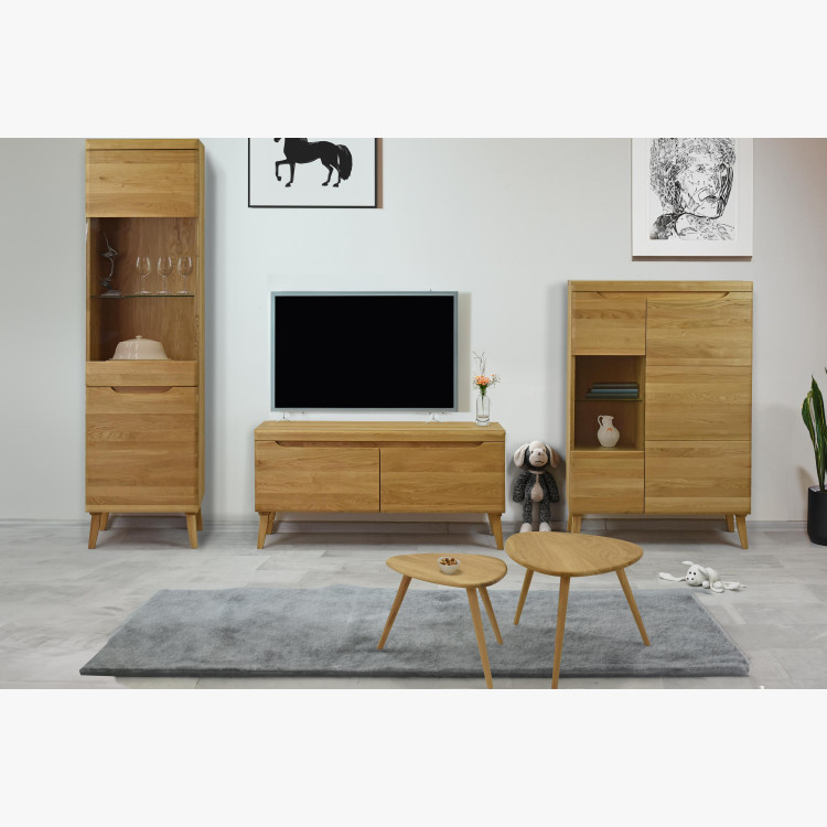 Szett tömör tölgy dohányzóasztal, Vigo  - 6