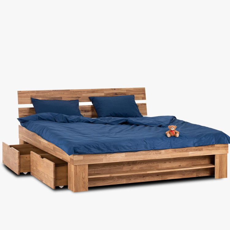 2 darab ágyneműtartó, tölgyfa  - 3