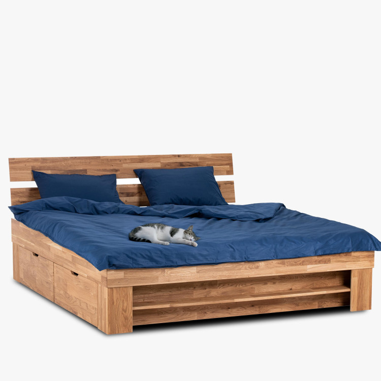 2 darab ágyneműtartó, tölgyfa  - 8