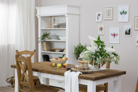 Jídelní stůl Provence 140 x 80 cm patina  - 2