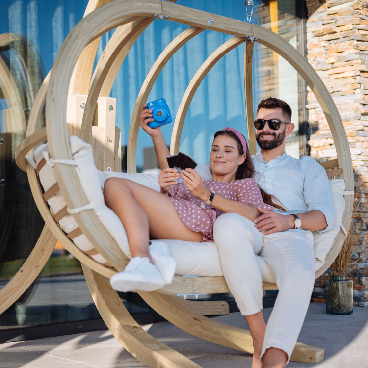 Nagy függőszék krémszínű  - 3