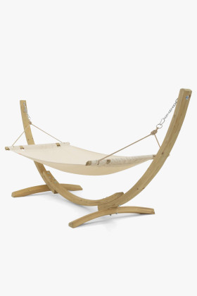 Függőágy állvánnyal, krémszínű  - 0