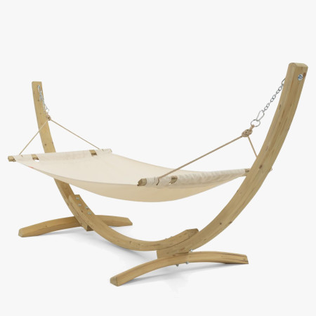 Függőágy állvánnyal, krémszínű  - 0