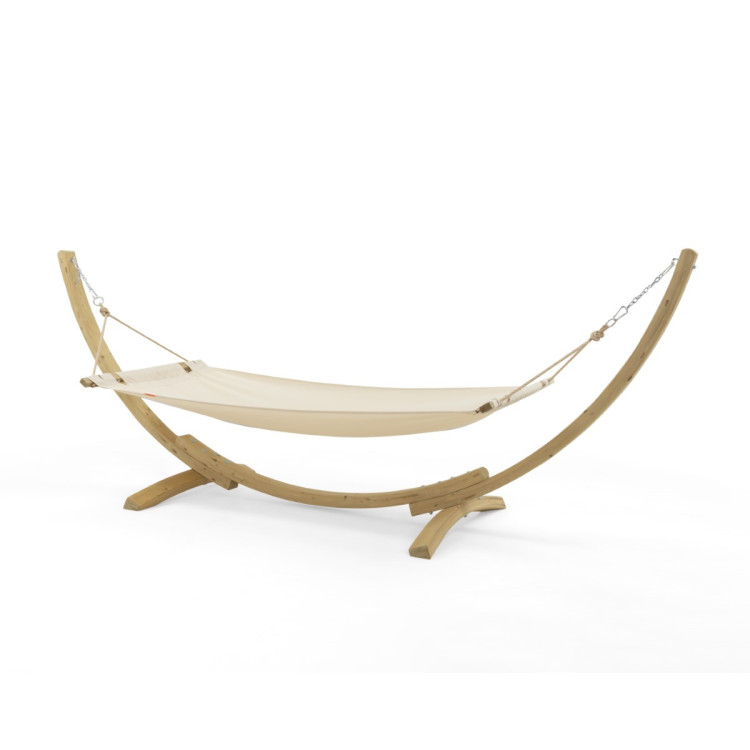 Függőágy állvánnyal, krémszínű  - 1