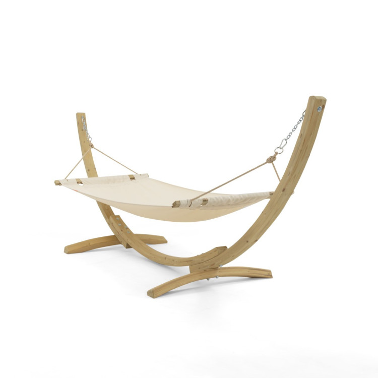 Függőágy állvánnyal, krémszínű  - 2