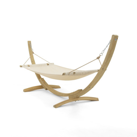 Függőágy állvánnyal, krémszínű  - 2