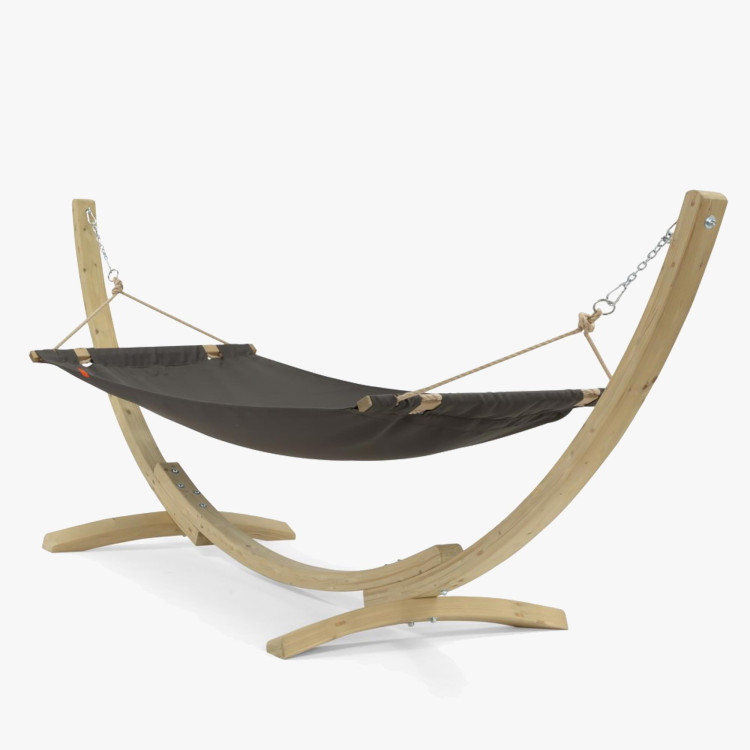 Függőágy állvánnyal, grafit színű  - 0