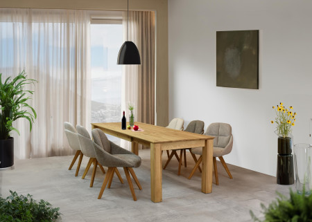 Fa bővíthető asztal 200 x 100 cm , + 100 cm  - 12